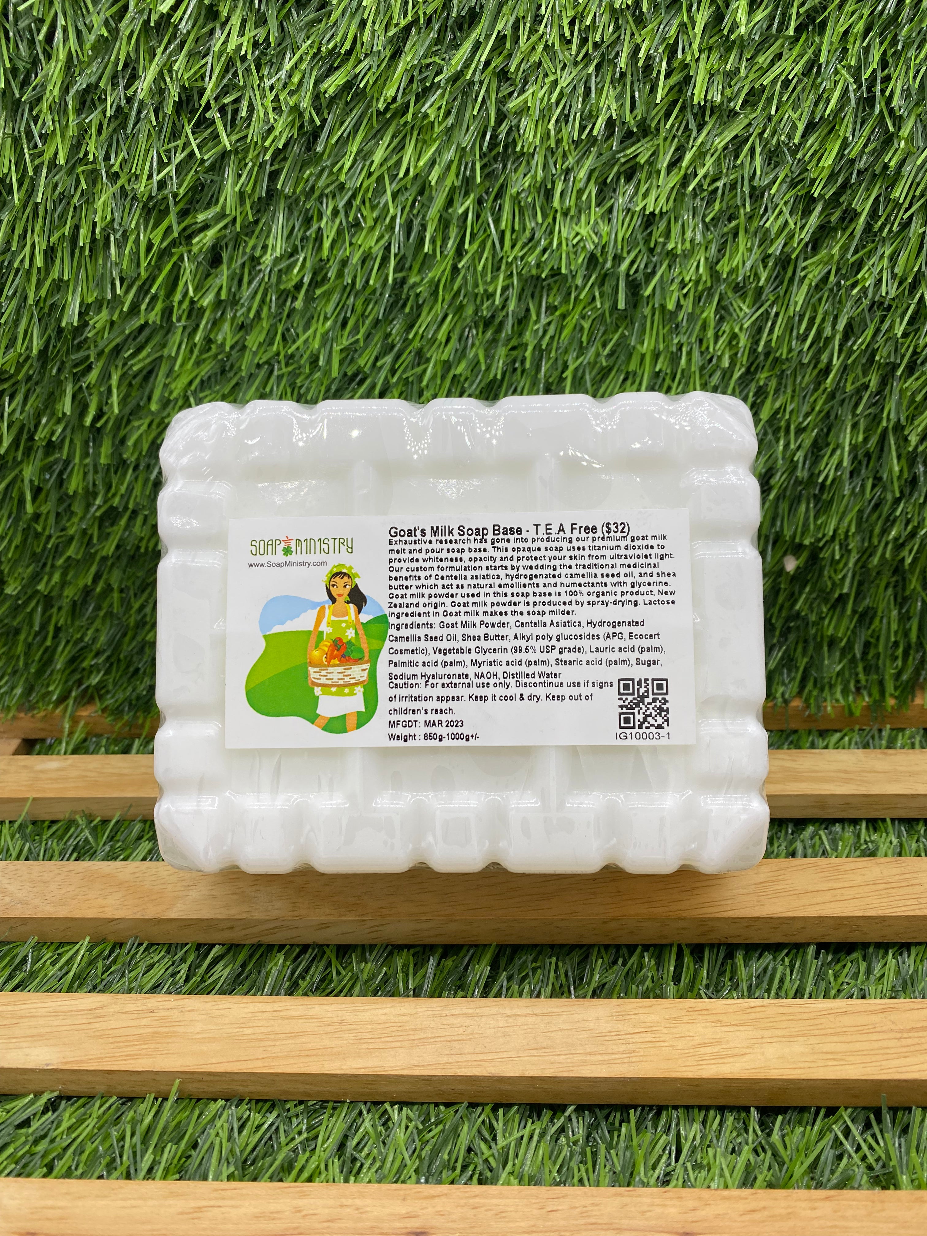 CREAMY GOAT'S MILK Soap Melt and Pour Base Goat Goats Glycerin 100% All  Natural Sustainable Palm Wholesale Biodegradable Green Sulfate Free -   Denmark