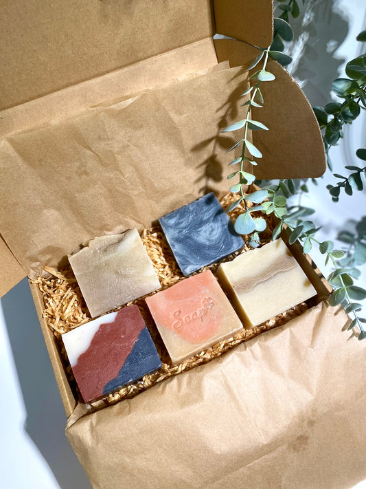 Assorted Cold Process Soaps in Gift Box